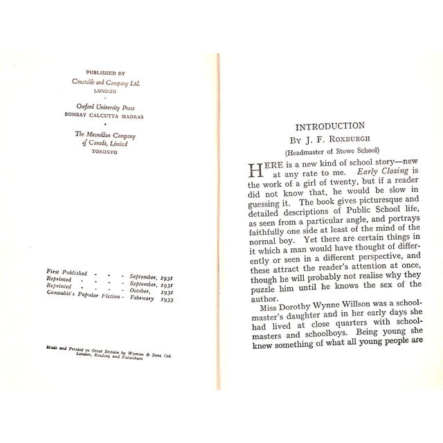"Early Closing" 1933 Willson, D. Wynne For Sale In New York - Image 6 of 6