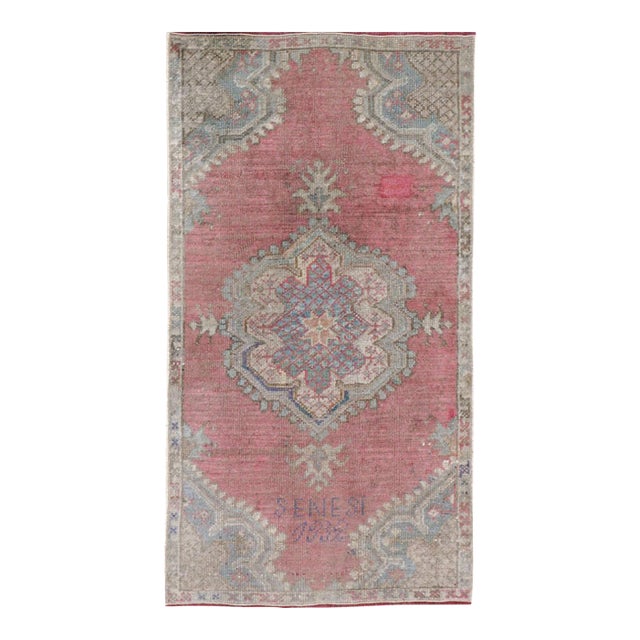 Galerie Shabab Collection Early 20th Century Turkish Oushak Throw Rug For Sale