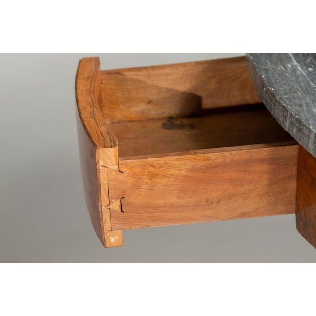 Lombard Empire Table in Walnut with Marble Top, 1850 For Sale - Image 13 of 18