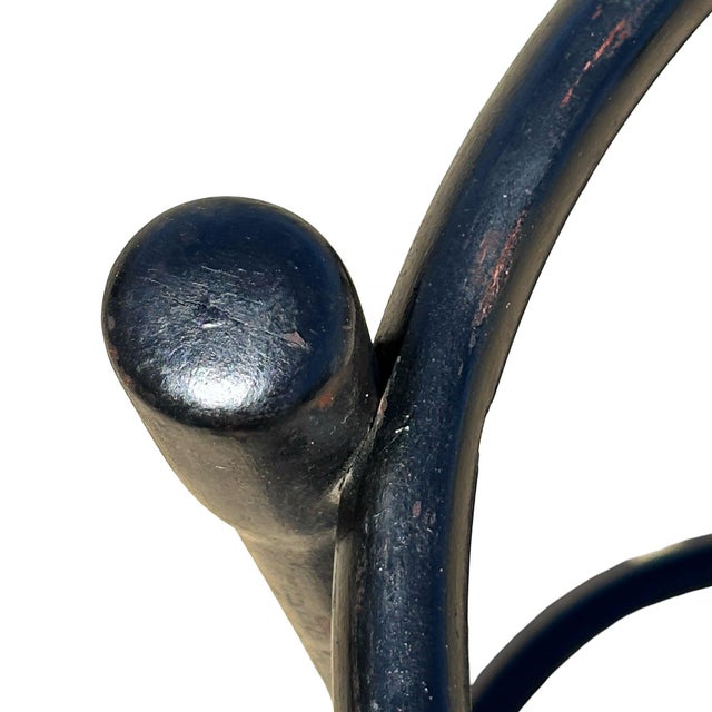 Wood 1900s Vienna Secession Black Lacquer Bent Oak Cloud Umbrella Stand by Gebrüder Thonet For Sale - Image 7 of 8
