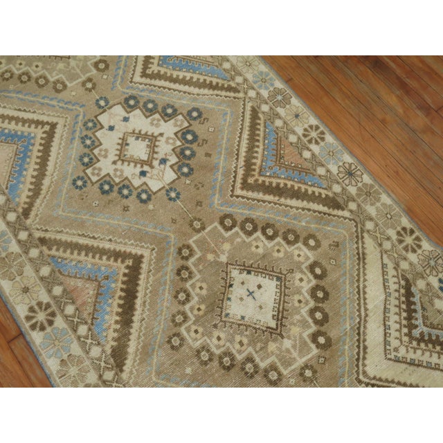 Textile Vintage Persian Tribal Runner - 3'5" x 10'2" For Sale - Image 7 of 8