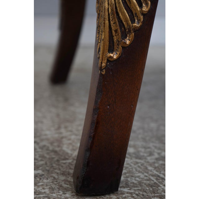 Egyptian Style Gilt Carved Hall Chair W. Swans For Sale - Image 15 of 18