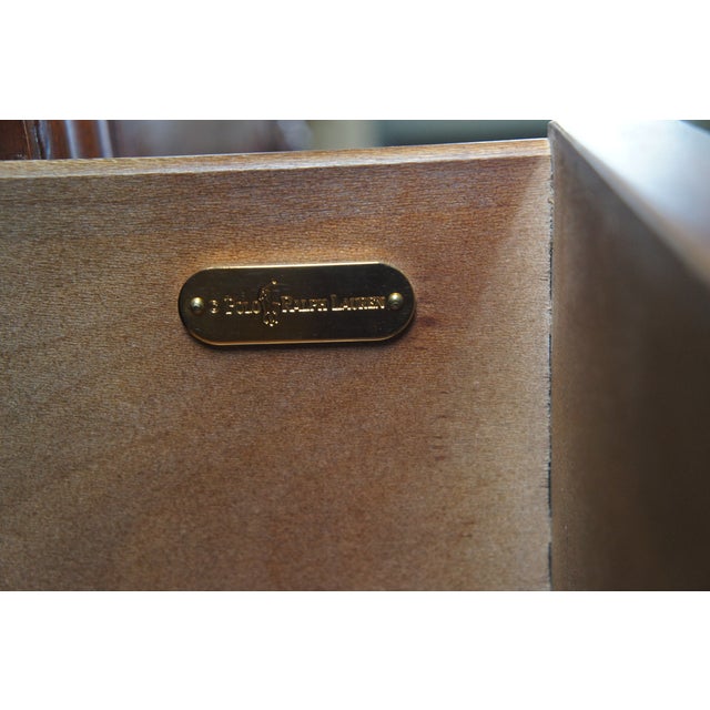 Late 20th Century Ralph Lauren Henredon George II Mahogany Gentleman's Dresser Chest of Drawers For Sale - Image 15 of 15