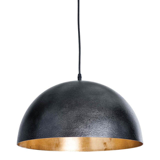 Regina Andrew Sigmund Pendant Small in Black and Gold For Sale