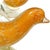 Mid 20th Century Vintage Murano Gold Flecks Orange Bullicante Technique Italian Art Glass Birds Branch Sculpture For Sale - Image 5 of 8