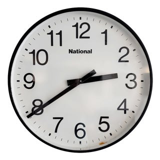 Large Factory Clock from National, Japan, 1960 For Sale