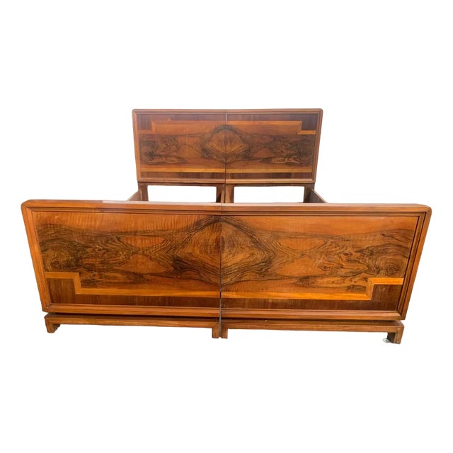 Art Deco Rational Bed from Vezzani, Italy, 1930s For Sale