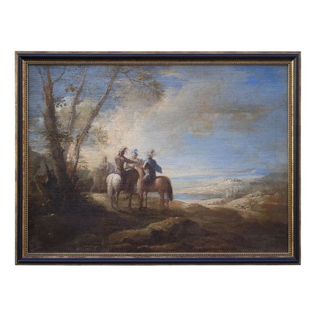 Joseph Parrocel, Three Knights, 1600s, Oil on Canvas For Sale
