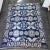 Victorian 19th Century George Heilbronn Blue Jacquard Coverlet Dated 1854 Lancaster Ohio For Sale - Image 3 of 12