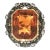 Early 20th-Century Silver Over 16 Karat Gold Citrine and Diamond Ring For Sale