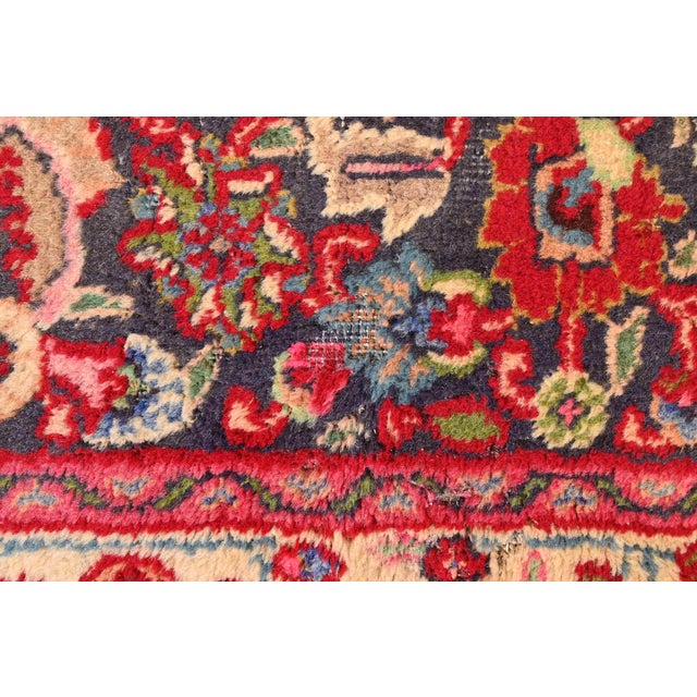 Textile Vintage Hand-Knotted Persian Tabriz Large Room Size Rug For Sale - Image 7 of 10