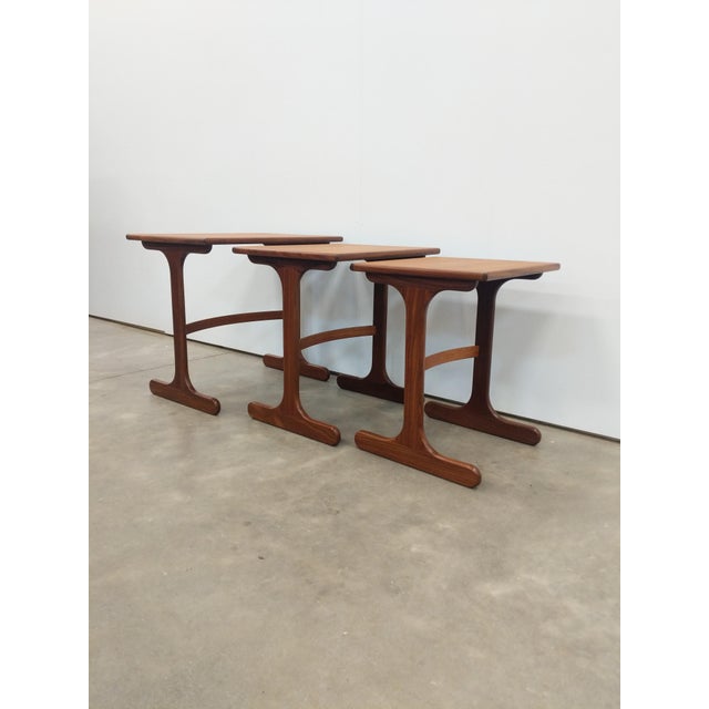 Mid-Century Modern Set of Vintage Mid Century Modern Teak Nesting Tables by G Plan For Sale - Image 3 of 9