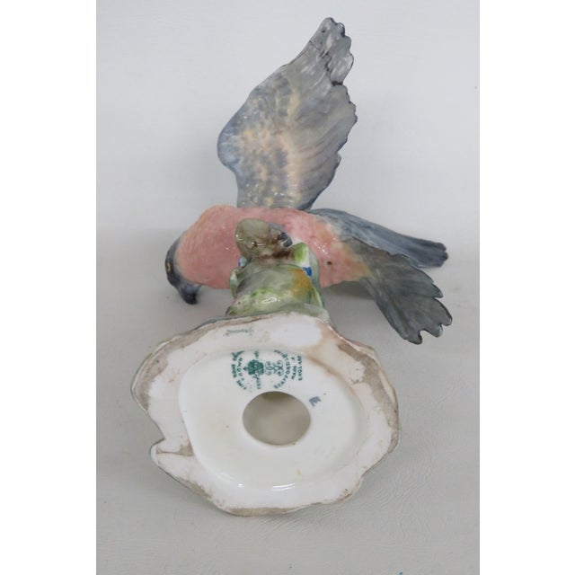 Ceramic Crown Staffordshire Fine Bone China Bird on Perch Figurine Made in England 5079b For Sale - Image 7 of 18