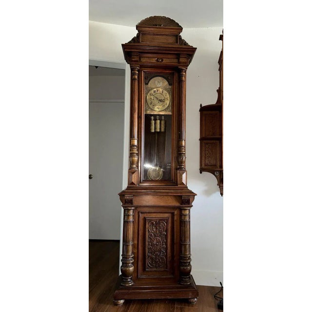 19th Century German Quarter Strike Vienna Standing Regulator