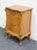 Vintage Antique Solid Maple French Provincial Rococo Revival 19" Cabinet Nightstand For Sale - Image 4 of 13