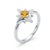 Not Yet Made - Made To Order Natural Citrine Compass Ring, Northen Star Bust Ring Us 7 For Sale - Image 5 of 5