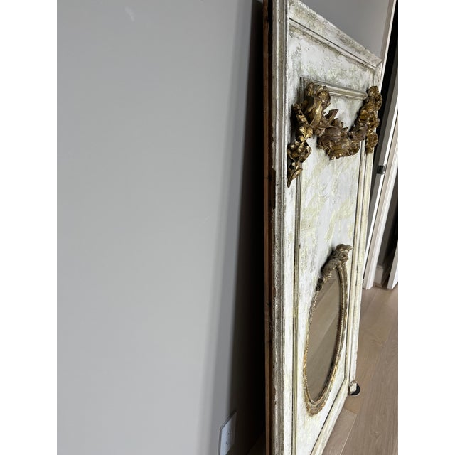 French Country French Wooden Mirror For Sale - Image 3 of 15