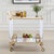Metal Pasargad Home Glacia Modern 2-Tier Lucite and Metal Bar Cart For Sale - Image 7 of 8