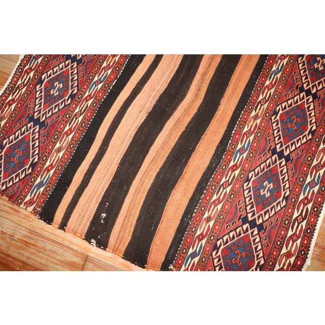 Antique Zabihi Collection Tribal Soumac Flatweave Rug - 6'9" x 10'7" For Sale In New York - Image 6 of 10
