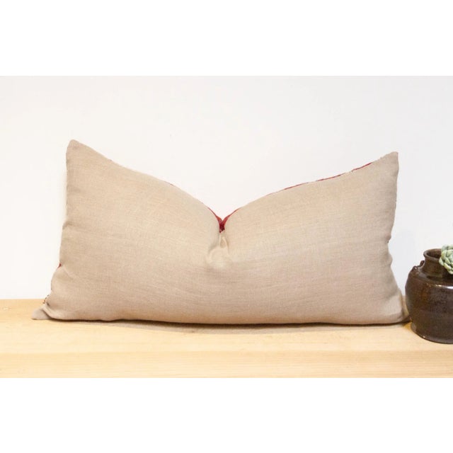 Textile Antique Kasuti Sindh Silk Pillow For Sale - Image 7 of 8