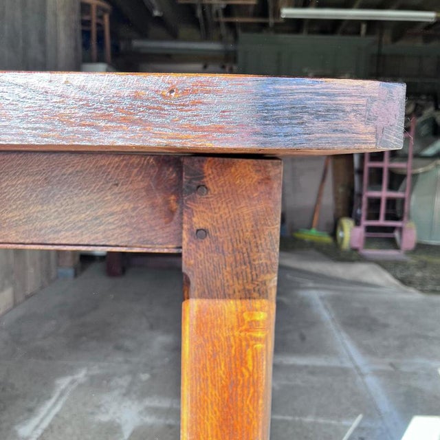 Vintage Oak Refectory Dining Table For Sale - Image 17 of 18