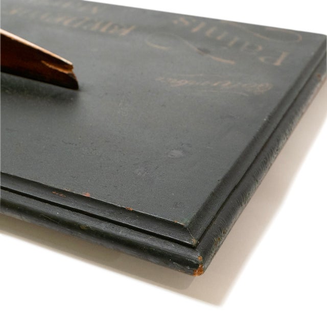 1900s f.w. Devoe & c.t. Reynolds Marine Paints Half-Hull Advertising Plaque “Columbia” For Sale - Image 4 of 14