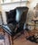Rare No. 200 Bicentennial Limited Edition Leather Wingback Chair by Leathercraft-Hickory Nc. Excellent Condition For Sale In Raleigh - Image 6 of 12