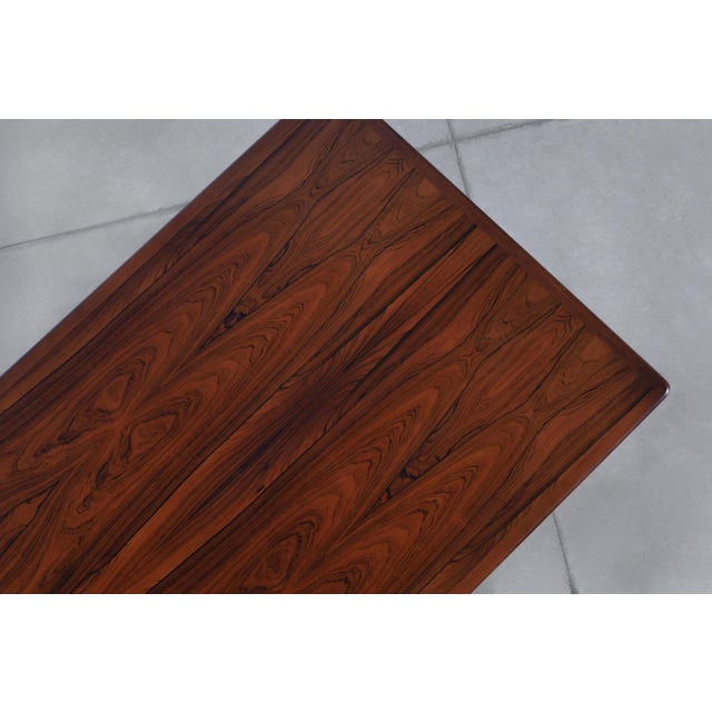 Danish Modern Floating Top Rosewood Desk Modern 75 by Gunni Omann For Sale - Image 14 of 15