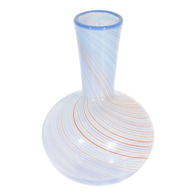 Dansk Glass Swirl Vase For Sale