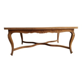 Louis XVI Oak Extendable Table, 1950s For Sale