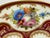 Antique Cauldon England Hand Painted Floral Raised Gold Porcelain Cabinet Plate For Sale - Image 4 of 12