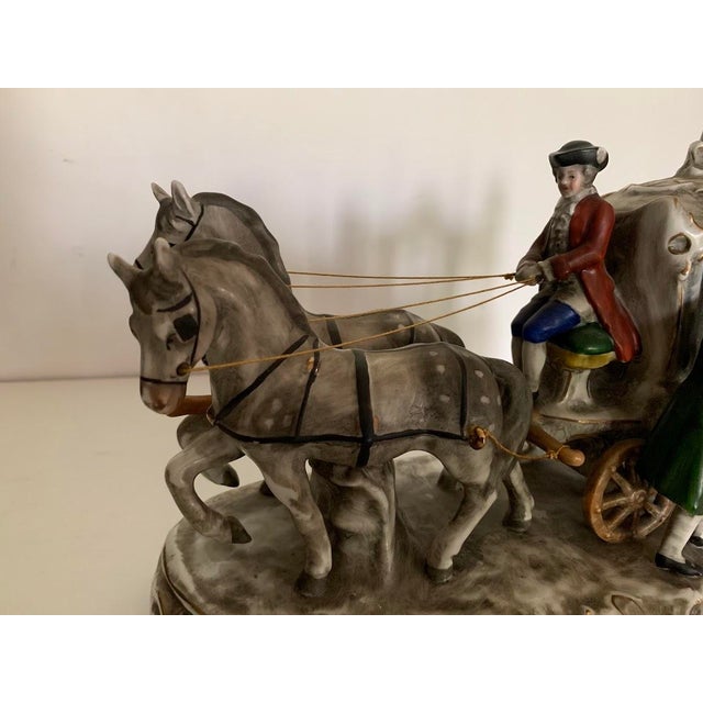 German Polychrome Porcelain Figurine Group from Sèvres, Limoges For Sale - Image 3 of 13