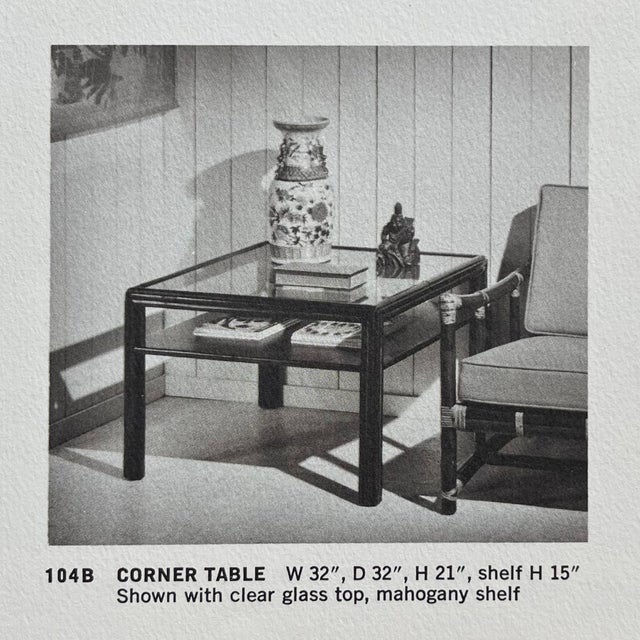 McGuire 104 B Corner/End Table For Sale - Image 9 of 10