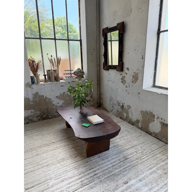 Brutalist Handcrafted Coffee Table, 1950s For Sale - Image 6 of 18