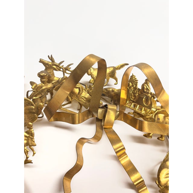 Metal Vintage Petit Choses Dresden Wreath For Sale - Image 7 of 7