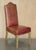 Contemporary Modern Leather Embossed Dining Chairs, Set of 8 For Sale - Image 3 of 18