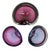 Pink Sommerso Murano Glass Bowls, 1970s, Set of 3 For Sale