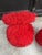 Red Moumoute Chairs and Ottoman from PELFRAN, France, Set of 3 For Sale - Image 8 of 13