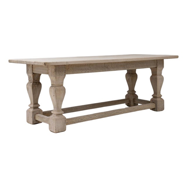 20th Century French Oak Dining Table For Sale