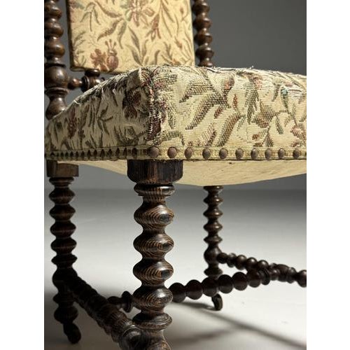 Wood Bobbin Side Chair, 1900s For Sale - Image 7 of 12