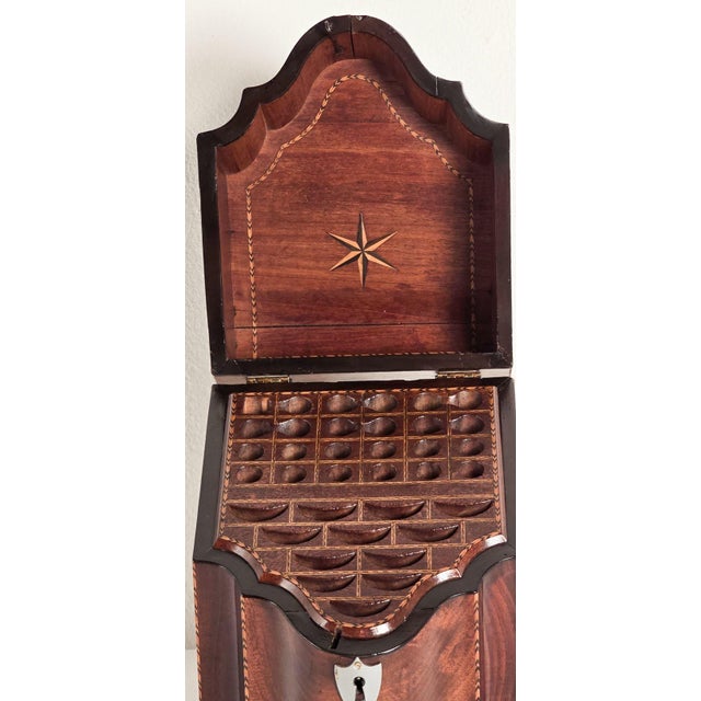 Traditional Georgian Cutlery Box in Mahogany, Circa 1790 For Sale - Image 3 of 10