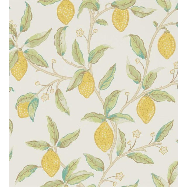 Lemon Tree Wallpaper Cream Sample Chairish