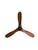Matte black housing with three sculpted dark walnut blades. Visual Comfort Maverick 52 ceiling fan, model 3MAVR52BK,...