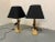 Vintage Bronze, Brass and Travertin Table Lamps from Maison Charles, 1970s, Set of 2 For Sale - Image 11 of 13