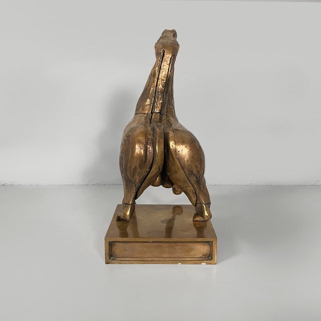 1970s Bruno Cassinari and Miguel Berrocal, Italian Modern Sculpture of Horse, 1973, Bronze For Sale - Image 5 of 18