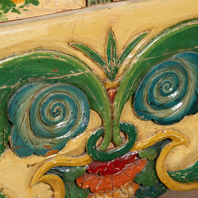 19th Century Chinese Yellow Lacquered Altar Table Console For Sale - Image 15 of 18