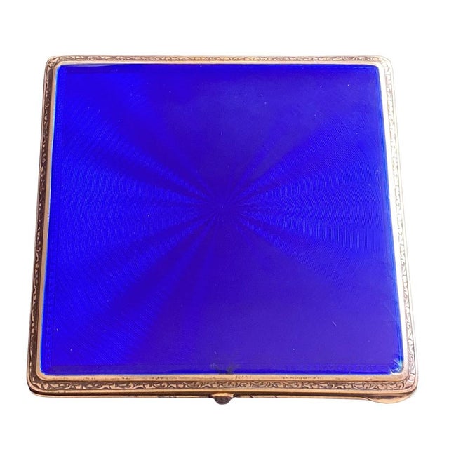 Art Deco Silver and Guilloche Enamel Cigarette Case For Sale - Image 12 of 12