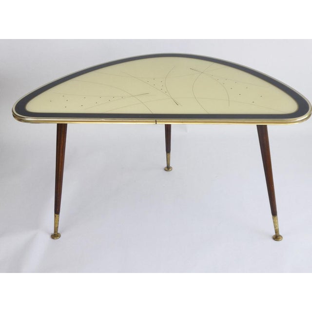 Large Vintage Kidney Shaped Coffee Table, 1960s For Sale - Image 10 of 10