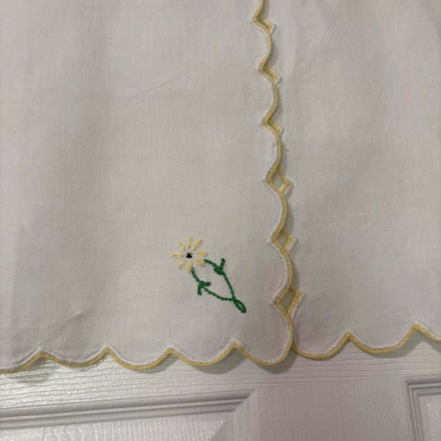 Mini Bistro Curtains 12x12 Rustic Farmhouse 12 Wide X12 Length Handmade New For Sale - Image 10 of 10