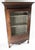 We are selling this nice probably French Country or Provincial carved wood display case vitrine or spice cabinet. The...